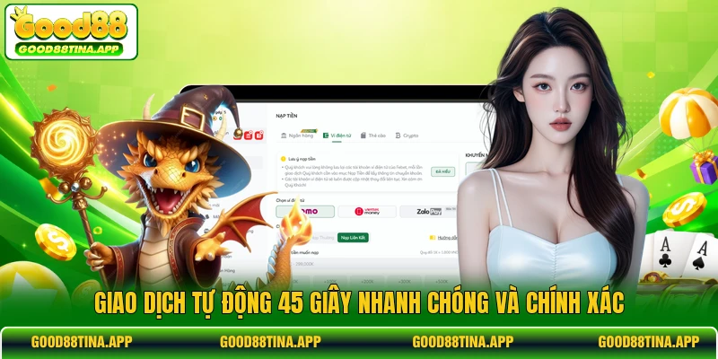Giao dịch tự động 45 giây nhanh chóng và chính xác 