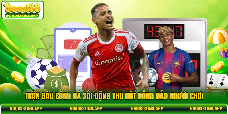 Trận đấu bóng đá sôi động thu hút đông đảo người chơi